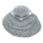 Preview: Hologramm Glitter Puder Silber Holo