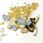 Preview: Nailart Döschen Hellblau Gold