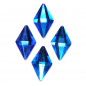 Preview: Overlay Rhombus Raute Strassstein Blau Vulcan