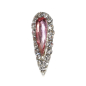 Preview: Overlay Tropfen Strassstein Rose