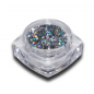 Preview: Hologramm Glitter Pailletten Silber