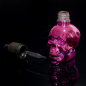 Preview: 30ml Skull Totenkopf Leerflasche Chrome Pink