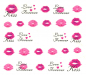 Preview: Nail Wrap Love Kiss Sticker YZW8736