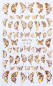 Preview: Schmetterling Holo Nagel Sticker Gold ZY 035
