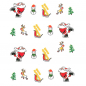 Preview: Weihnachten X-Mas Winter Nikolaus Sticker BLE111