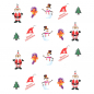 Preview: Weihnachten X-Mas Winter Nikolaus Sticker BLE117