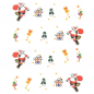 Preview: Weihnachten X-Mas Winter Nikolaus Sticker BLE119