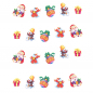 Preview: Weihnachten X-Mas Winter Nikolaus Sticker BLE913