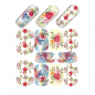 Preview: Nail Wrap Fullcover Sticker Blumen Totenkopf N309