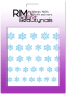 Preview: Nail Wrap Fullcover Sticker Blaue Schneeflocken S150