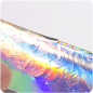 Preview: Chrome Flammen Sticker Aurora Violett