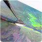 Preview: Chrome Flammen Sticker Aurora Gelb-Orange