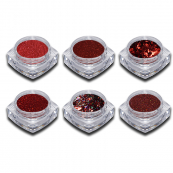 Red X-Mas Chrome Pigment Set