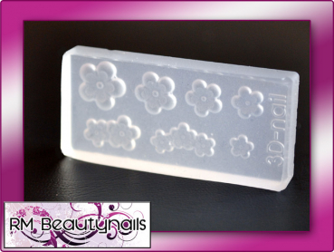 3D Acryl Schablone Blume Nail Art #00331-15