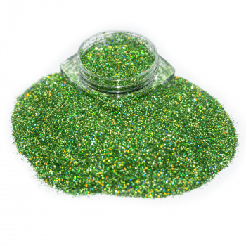 Hologramm Glitter Puder Grün Holo