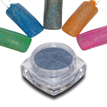 Hologramm Glitter Puder Exrta Fein