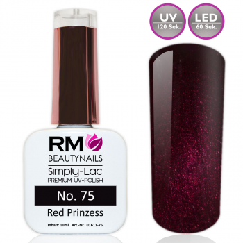 UV Polish Simply Lac Red Rot Dunkelrot Prinzess RM Beautynails