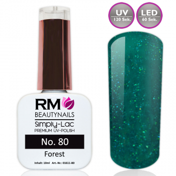 Glitter Gruen UV Nagellack Nagelgel RM Beautynails