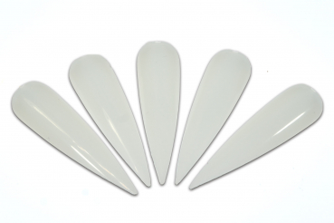 Muster Tips - Showtips - 120 Stück Stiletto Tip Clear