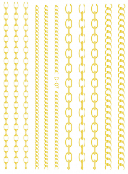 Flexible Gold Ketten Stripes