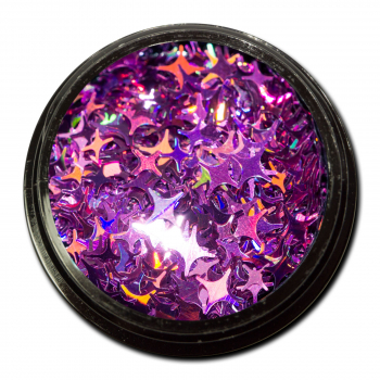 Glitter Sterne Mix Einleger Violett