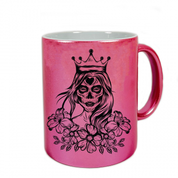 Kaffee Tasse mit kunstdruck pink