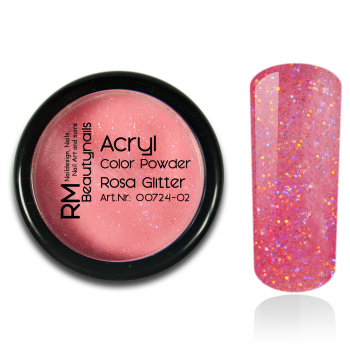 Acryl Farb Puder Rosa Glitter 5g