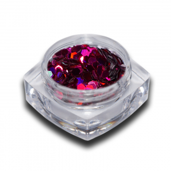 Hologramm Glitter Pailletten Violett 3mm