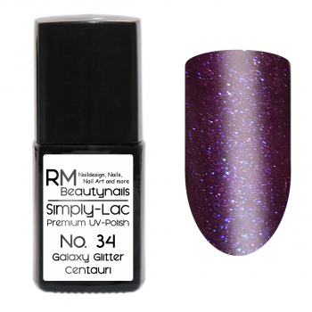 UV Polish Simply Lac Galaxy Centauri Violett Lila Purple RM Beautynails