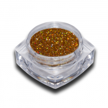 Hologramm Glitter Puder Gelb-Gold