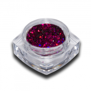 Hologramm Glitter Pailletten Violett