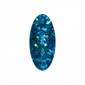 Hologramm Glitter Pailletten Blau