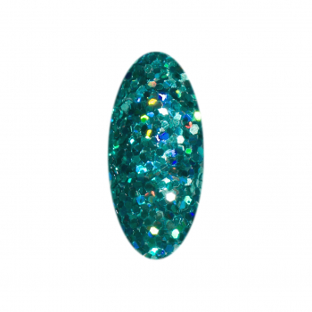 Hologramm Glitter Pailletten Hellblau