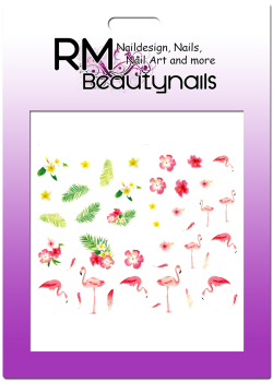 Flamingo Sticker Nail Wrap E809