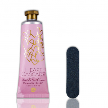 Hand- & Nagelcreme Heart Cascade 60ml inkl. mini Feile - Geschenkset