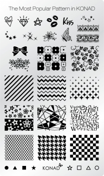 The Most Popular Pattern in KONAD Stamping Schablone