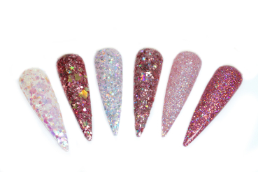 Rosegold Mix Glitter Set