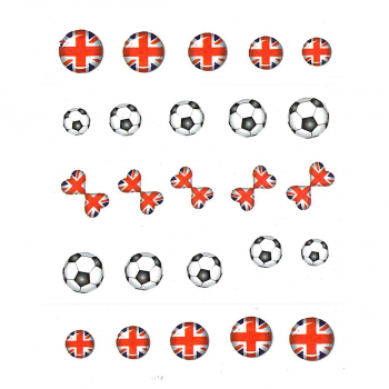 Fussball EM WM Sticker Ball Flagge England