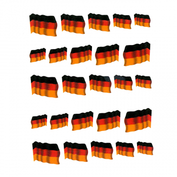 Fussball EM WM Sticker Deutschland Flagge