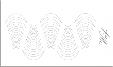 French Effekt Folien Smileline Hochglanz Smileline 3 -Weiß -