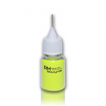 Neon Glitzerpuder Gelb Dosierflasche