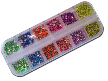 Neon Button / Dots - 1800 Stück - Box