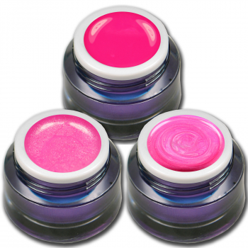 PREMIUM Farbgel Set Pink Stars