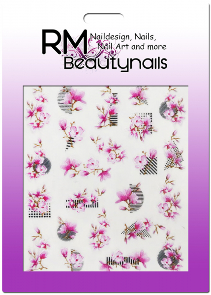 5D Nail Wrap Sticker Blumen