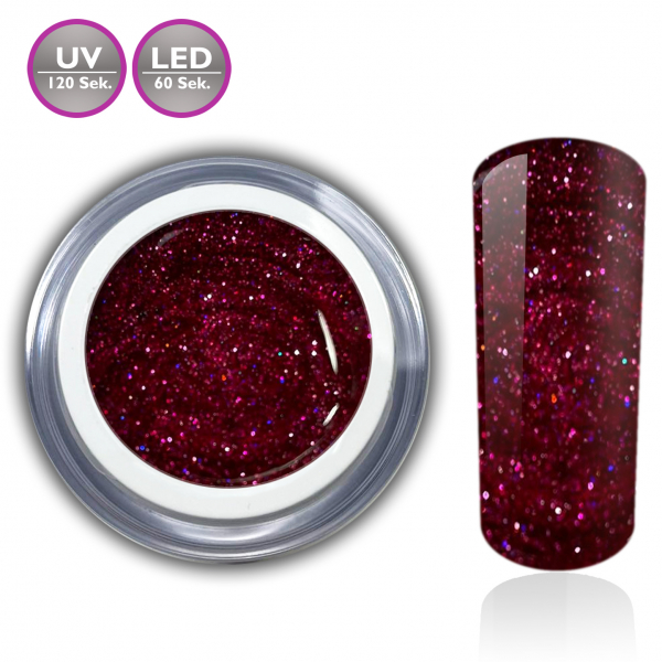 Fuchsia UV Gel Glitter RM Beautynails