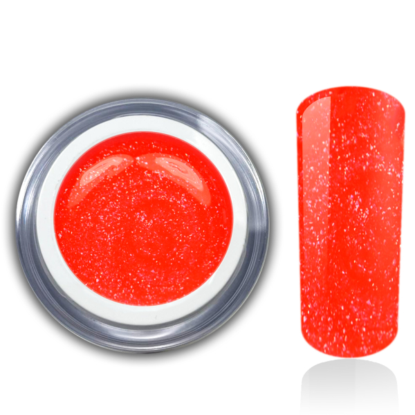 Premium Neon Glitter Gel Rot 5ml
