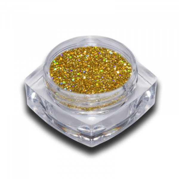 Hologramm Glitter Puder Gold Holo