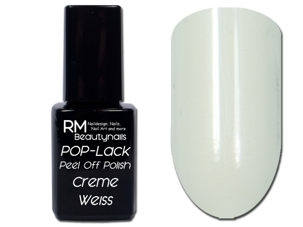 POP - Peel Off Polish - abziehbarer Nagellack 12ml Cremeweiss #23