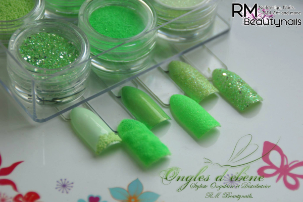 RM Glitter-Nailartset Grün