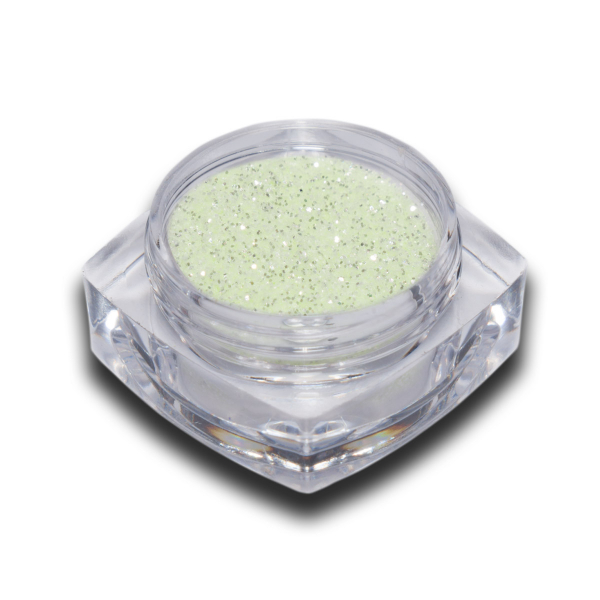 Glas Glitter Puder Nr. 6 Light Green